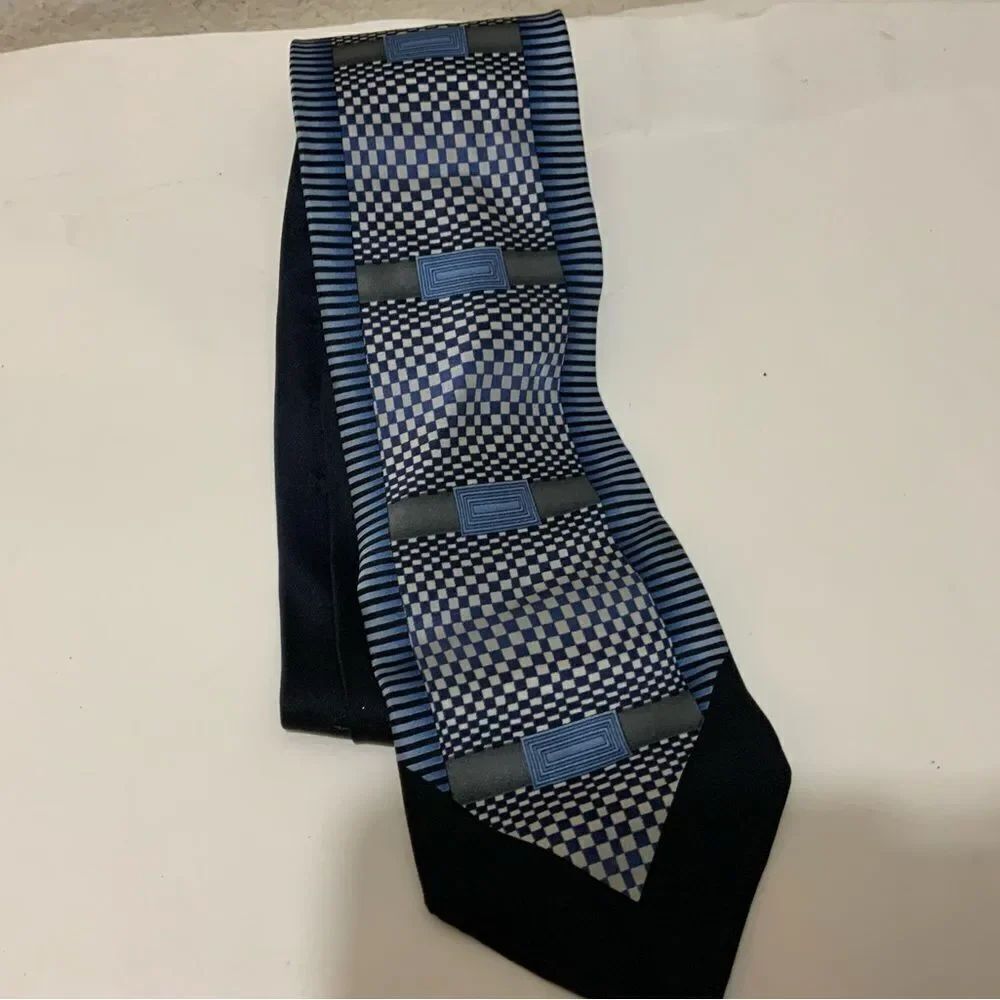 Dobbs blue plaid Silk Tie - Made in Italy